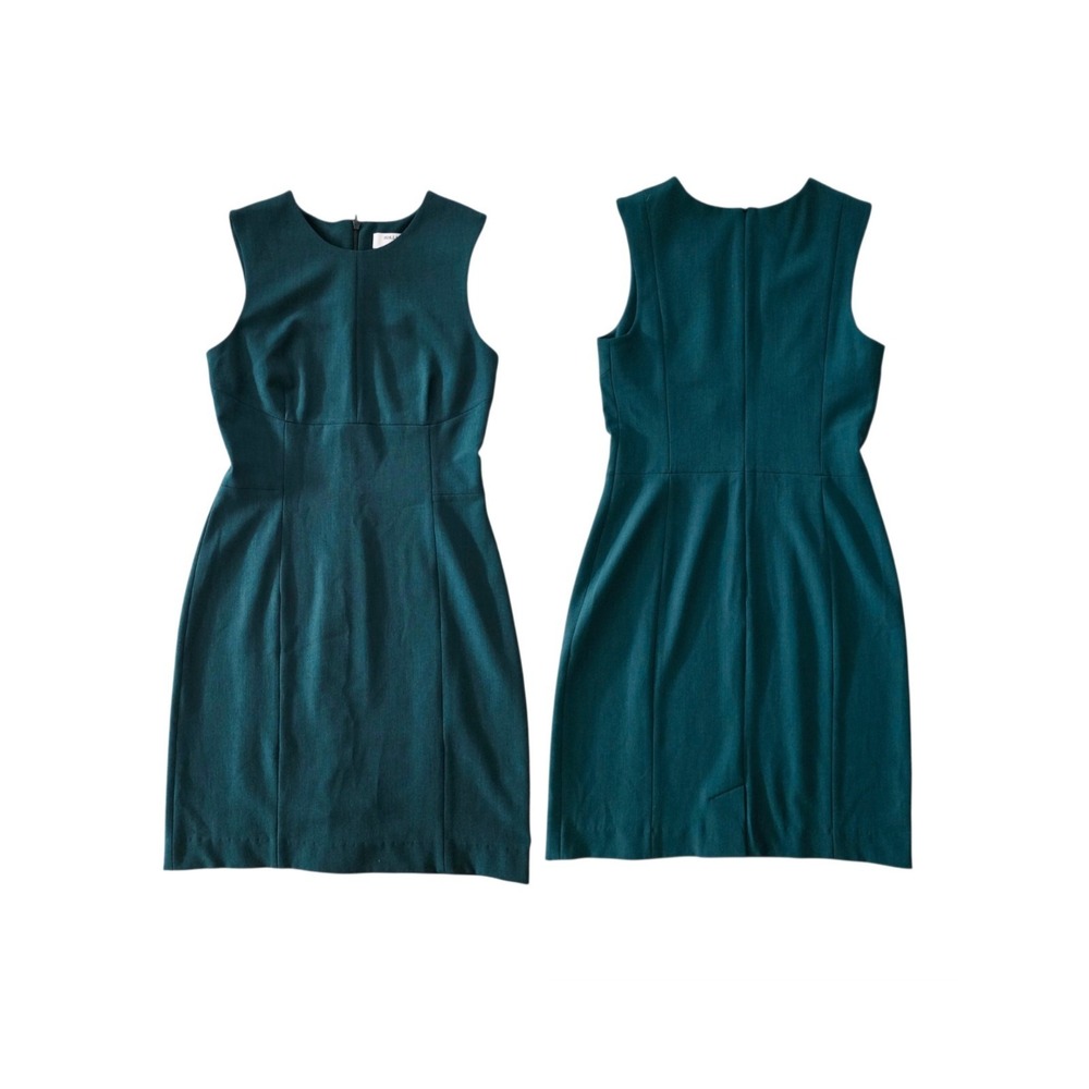 M.M.LaFleur The Shirley Dress 6 Emerald Green Sheath Sleeveless Career Stretchy